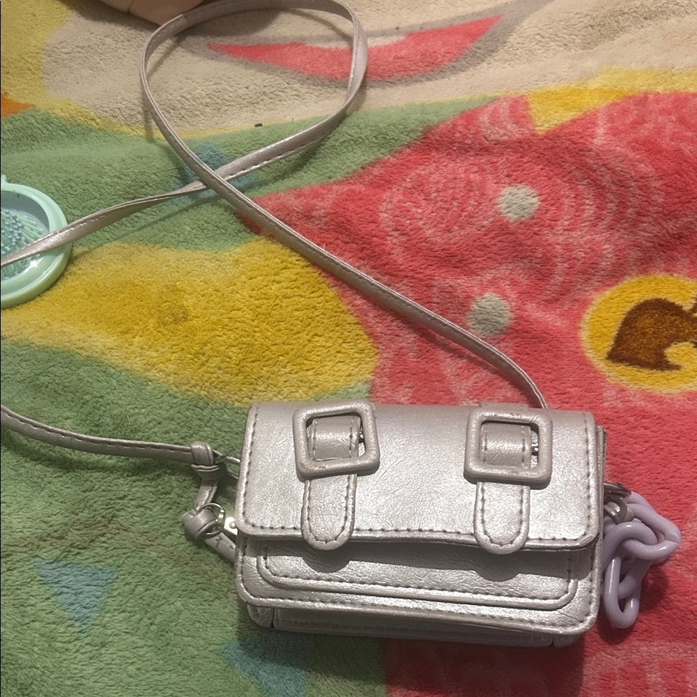 Stylish Silver Women's Crossbody Bag